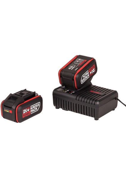 KAD22 20VOLT 6.0AH Kross Pack Li-Ion Çift Akü ve Akü Şarj Cihazı fırsatları