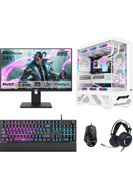 DRX7757 Ryzen 7 7700 32GB Ddr5 1tb Nvme 16GB RTX5060TI 24.5 Inç 200Hz 1ms Oyuncu Hazır Sistem