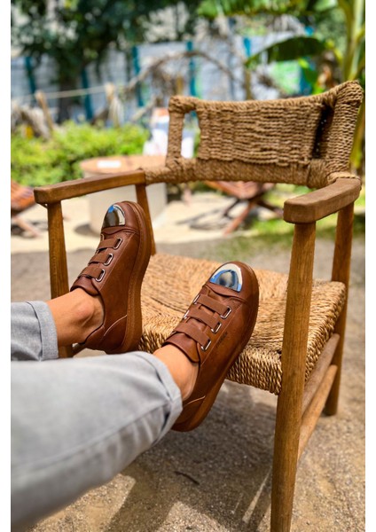 Mirorex Premium Comfort Lastikli Erkek Spor Ayakkabı Taba modelleri