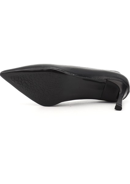 Kadın Siyah Sivri Burun Ince Topuklu Stiletto fırsatları