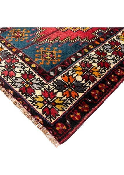 El Dokuma Vintage Eskitme Ortaköy Halısı 95X180 Patchwork Halı fiyatları