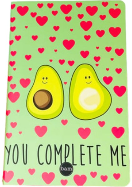 “you Complete Me” Mottolu Avakadolu Planner Planlayıcı Defter