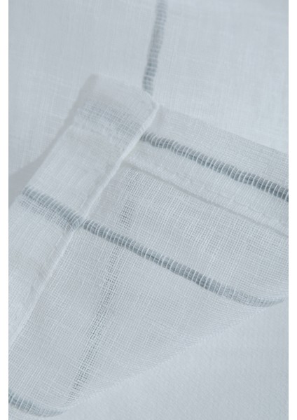 Louison Halkalı Tül Perde Gri Çizgili 140X280 indirimleri