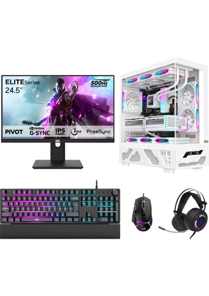 DRX7706 Ryzen 5 5600 32GB 1tb Nvme 16GB RTX5060TI 24.5 Inç 500Hz 1ms Oyuncu Hazır Sistem