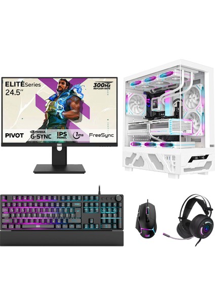 DRX7762 Ryzen 7 7700 32GB Ddr5 1tb Nvme 16GB RTX5060TI 24.5 Inç 300Hz 1ms Oyuncu Hazır Sistem