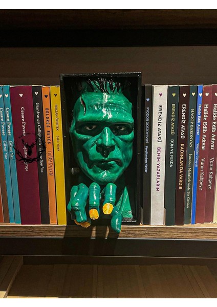 Hayatvesanat Frankenstein / Kitaplık Figürü / Kitap Tutucu