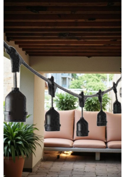 Açık Alan Aydındaltma Işığı E27 5 Duylu Uzatılabilir 5 mt Sarmaşık fiyatları