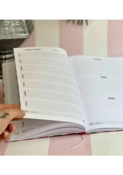 Çilek Temalı Planner Kartın Kapak Defter modelleri