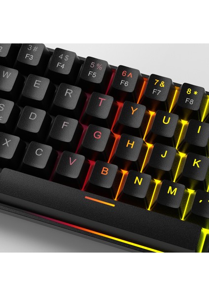 Mk-Box 68 Tuş Rgb Hot-Swap Manyetik Kablolu Türkçe Q Siyah Gaming Klavye indirimleri