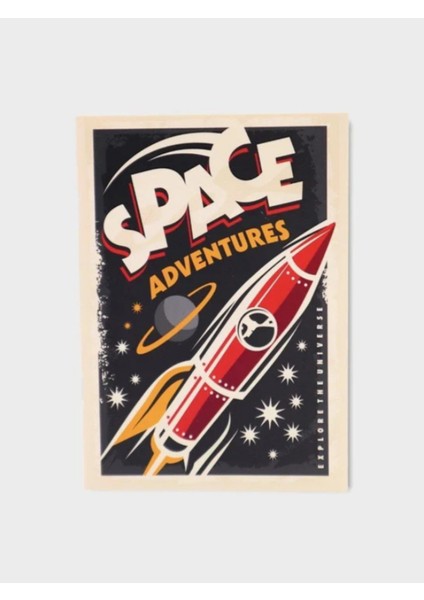 Space Adventure Laklı Çizgisiz Defter 32 Yaprak fiyatları