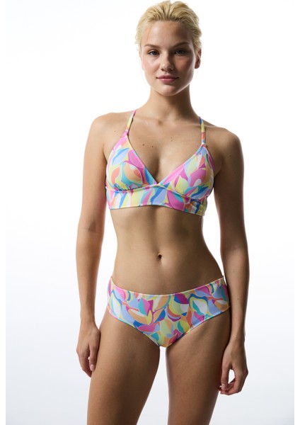Renkli Noche Bralet Bikini Üstü