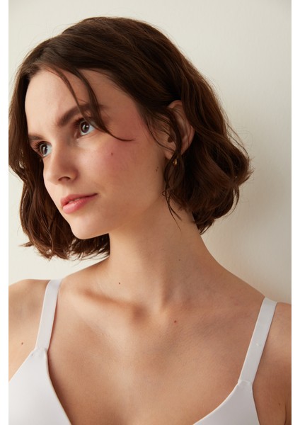 Beyaz Marvel Büyük Beden Toparlayıcı Sütyen