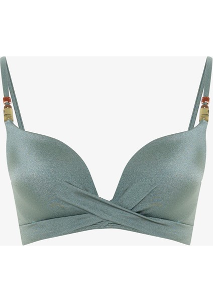Haki Silves Push Up Bikini Üstü