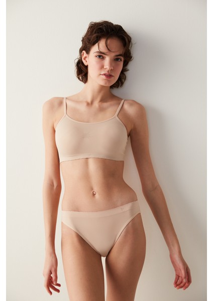 Ten Rengi Basic Kaplı Dikişsiz Balensiz Sütyen