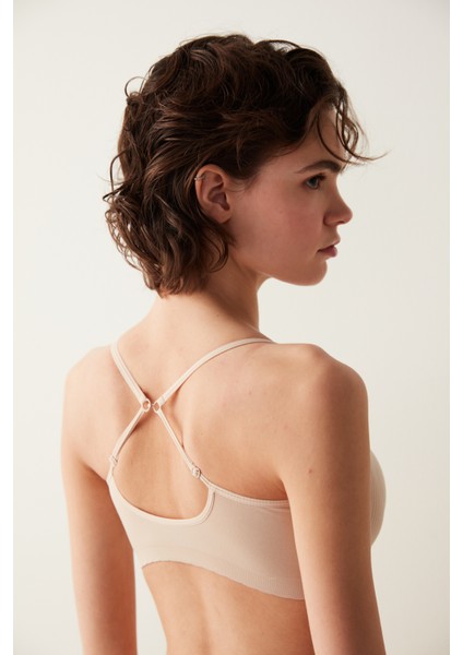 Ten Rengi Basic Kaplı Dikişsiz Balensiz Sütyen