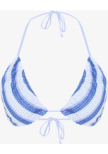 Amaya Çizgili Üçgen Bikini Üstü