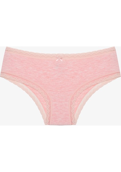 Daily Lace 3lü Pamuklu Bej Hipster Külot