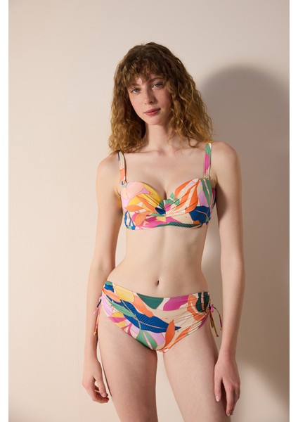 Magnolia Çok Renkli Yüksek Bel Bikini Altı