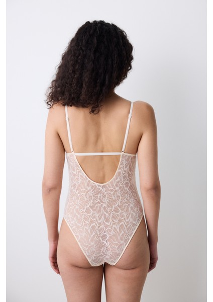 Triangle Krem Bodysuit