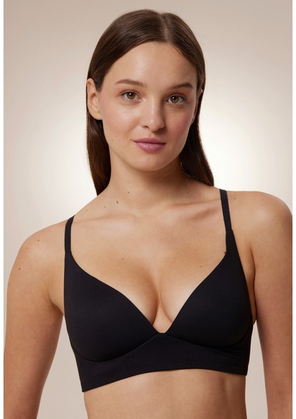 #hiççamaşırı Siyah Balensiz Süper Bralet