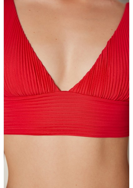 Kırmızı Amelia Bralet Bikini Takımı-Özgür Masur Koleksiyonu