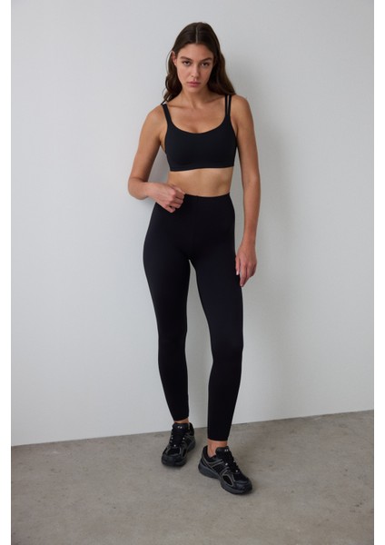 Siyah Yüksek Bel Toparlayıcı Miracle Slimmer Tayt