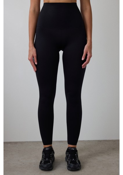 Siyah Extra Yüksek Bel Miracle Pop Up (Push Up) Tayt