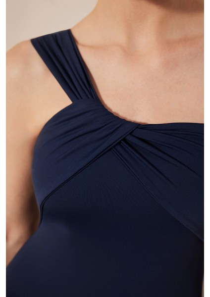 Shell Tek Omuzlu Lacivert Mayo indirimleri