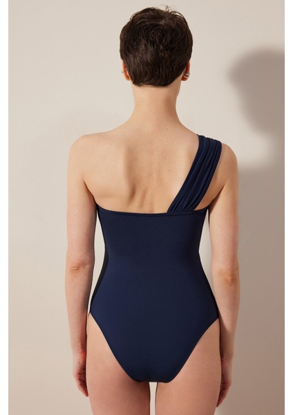 Shell Tek Omuzlu Lacivert Mayo