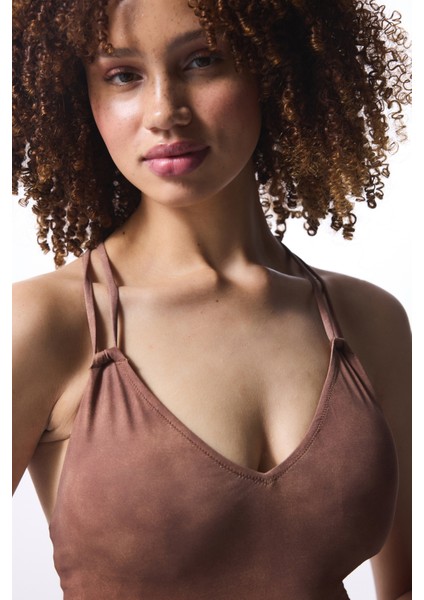 Açık Kahverengi Emery Çıkarılabilir Kaplı Mayo