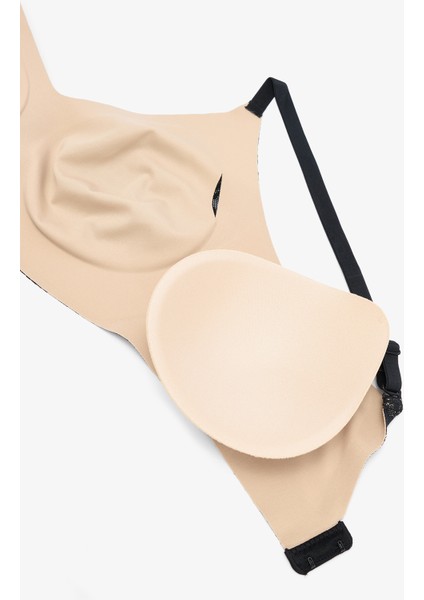 Tattoo Effect Lace Invisible Bonding Siyah Sütyen indirimleri