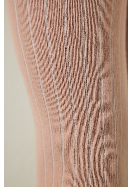 Pretty Rib Pembe 2li Külotlu Çorap