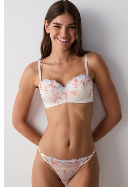 Lotus Broderie Açık Bej Sütyen