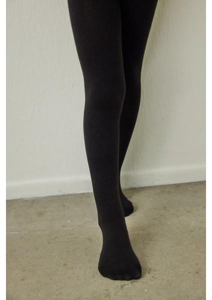 Pretty Koton Siyah 2li Külotlu Çorap