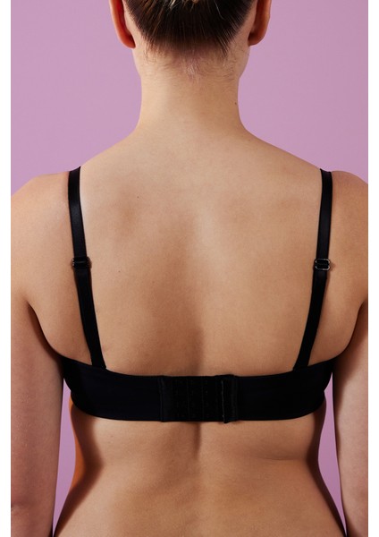 Rose Form Toparlayıcı Siyah Sütyen