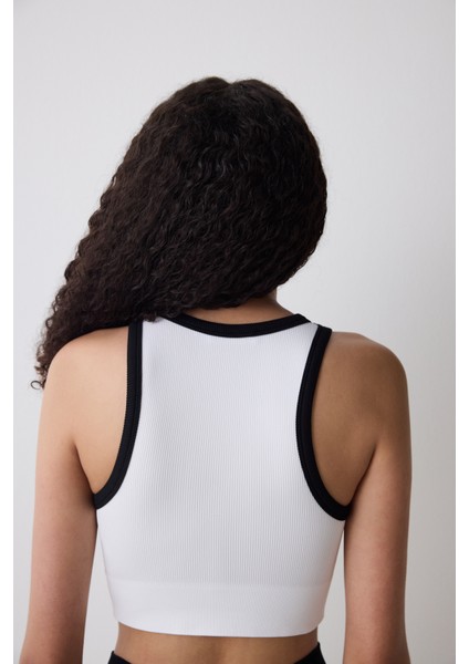 Kırık Beyaz Dikişsiz Seamless Üst indirimleri