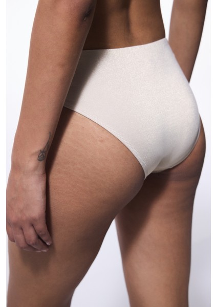 Ekru Jessi Side Tokalı Bikini Altı