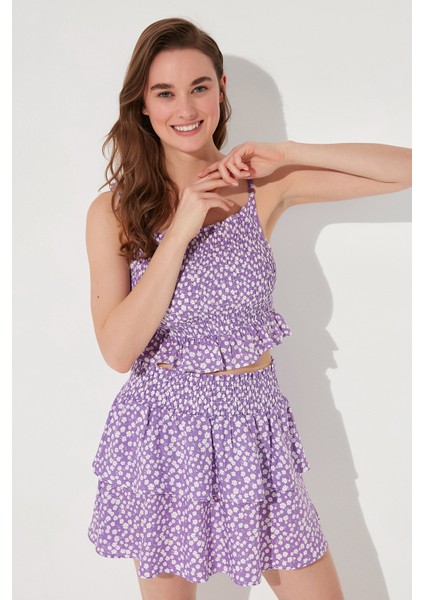 Çok Renkli Daisy Bikini Üstü