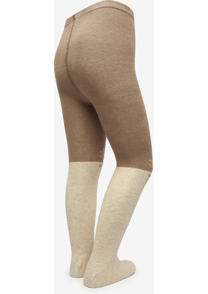 Pretty Sweet Deer Bej Külotlu Çorap