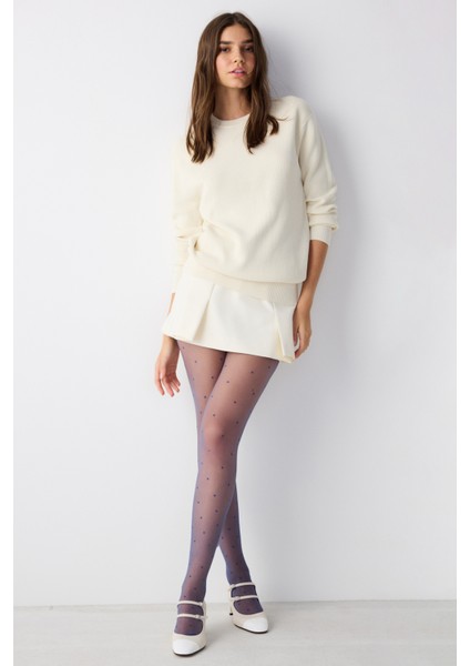 Kadın Fashion Stil Desenli Külotlu Çorap