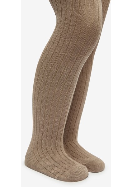 Pretty Rib Haki 2li Külotlu Çorap