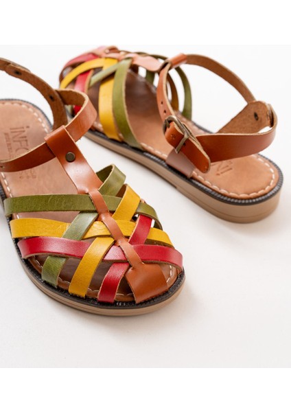 205-02 Multi Ortopedik Hakiki Deri Kadın Sandalet indirimleri