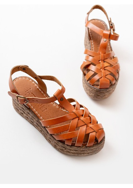 684-02 Taba Ortopedik Hakiki Deri Dolgu Kadın Sandalet fiyatları