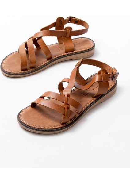 205-05 Taba Ortopedik Hakiki Deri Kadın Sandalet indirimleri
