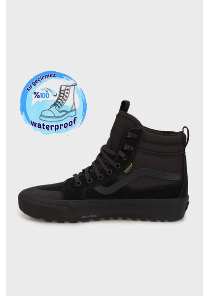 MTE Sk8-Hi Waterproof Insulated Unisex Siyah Sneaker.- fiyatları