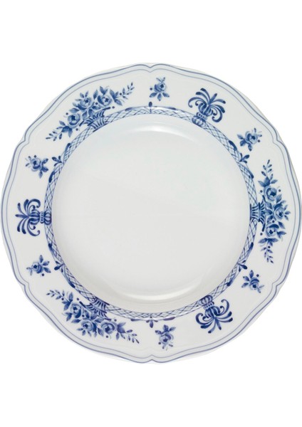 Neos Anthiros - Beyaz ve Mavi Çukur Tabak - 24 cm fiyatları