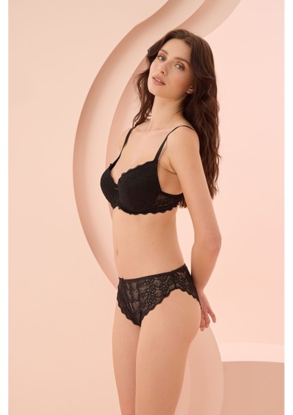 Nbb 4618 Dantelli Destekli Sütyen Kilot Takımı