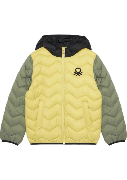 Kapitoneli Regular Fit Kapüşonlu Mont Erkek Çocuk Mont 2TWDCN04V