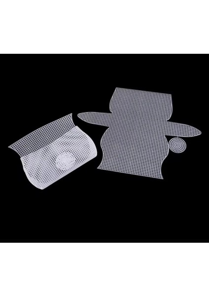 Plastik Çanta Kanvası, Cüzdan Kanvası, El Yapımı Çanta Handmade Çanta Beyaz 14X23