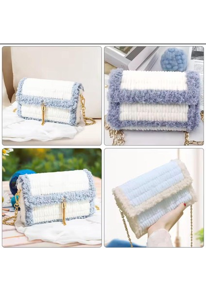 Plastik Çanta Kanvası, Cüzdan Kanvası, El Yapımı Çanta Handmade Çanta Beyaz 14X23